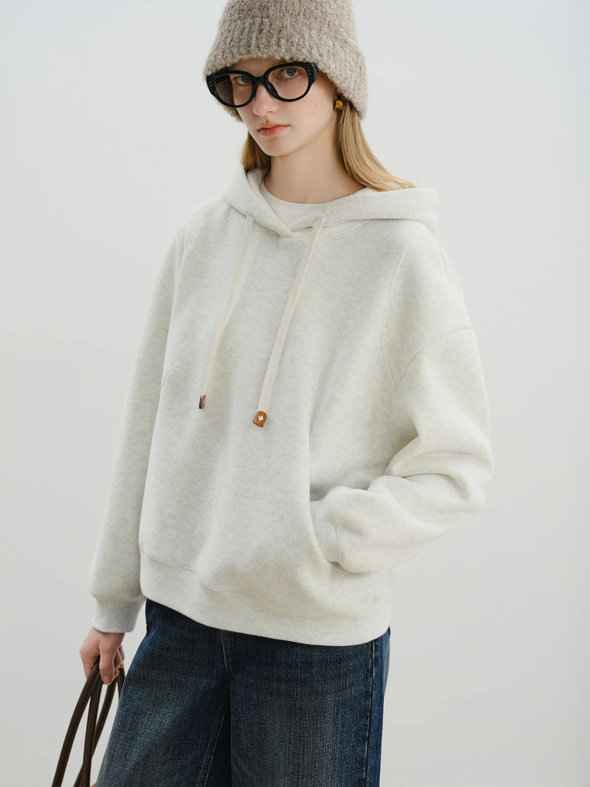 VILZSTUDIOS Cozy Fleece Knit Hoodie