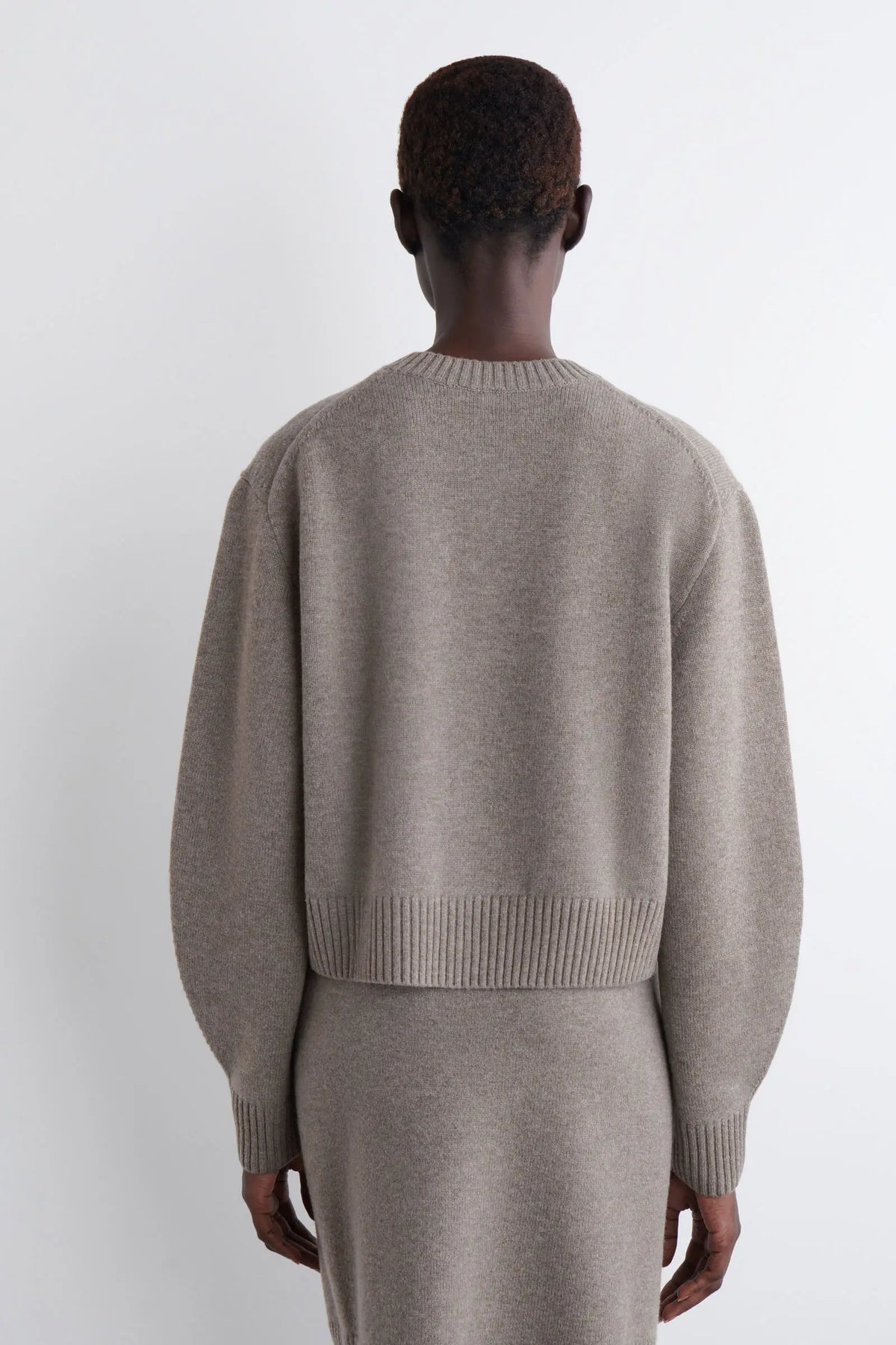 VILZSTUDIOS Basic Grey Knitted Cardigan