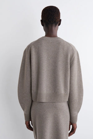 VILZSTUDIOS Basic Grey Knitted Cardigan
