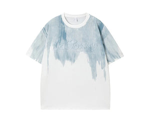 VILZSTUDIOS Oversized Drip Effect Graphic T-Shirt