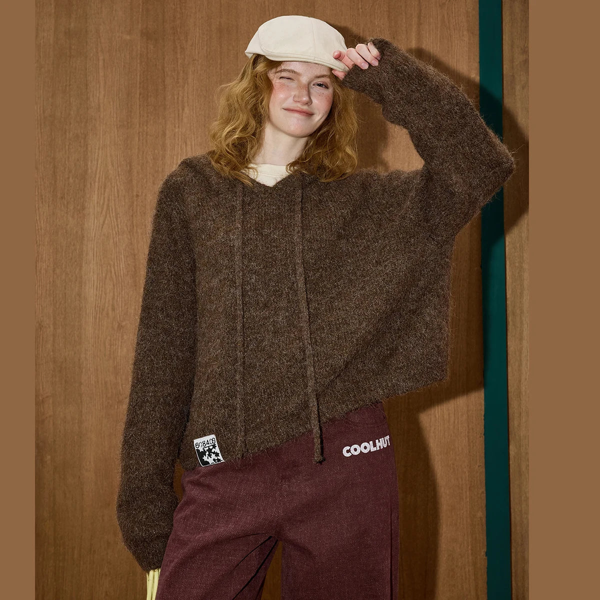 VILZSTUDIOS Cozy Oversize Knit Hoodie