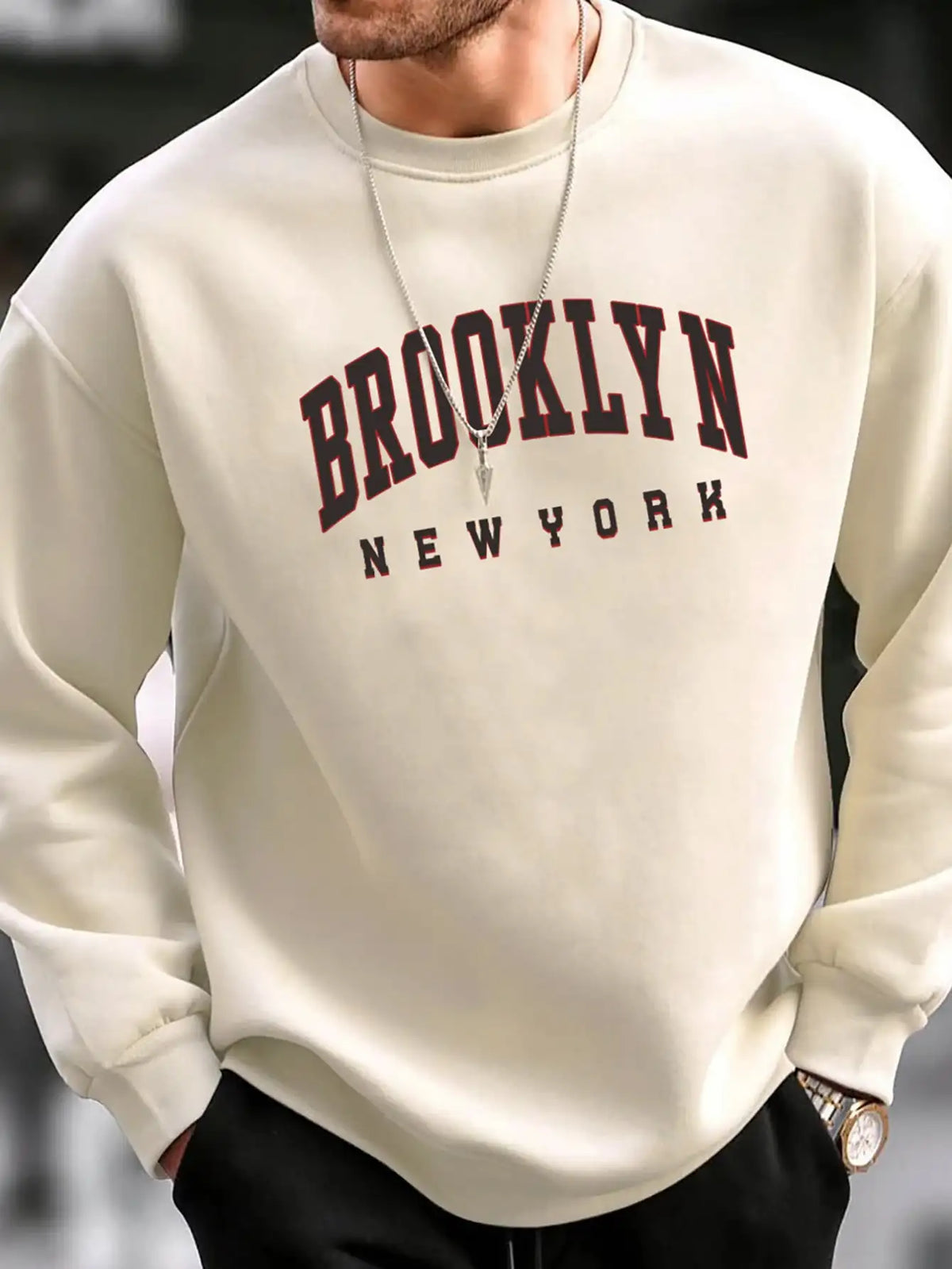VILZSTUDIOS Brooklyn Round Neck Casual Sweater