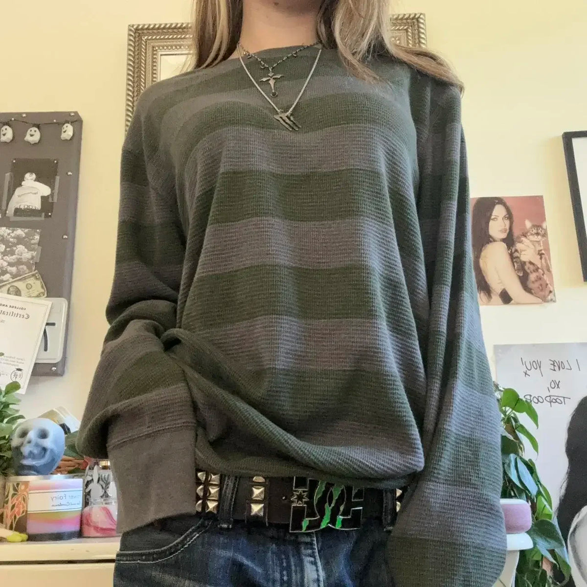 VILZSTUDIOS Vintage Baggy Long Sleeve Top