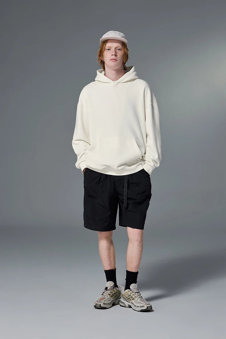 VILZSTUDIOS Premium Minimalist Fleece Solid Color Hoodie