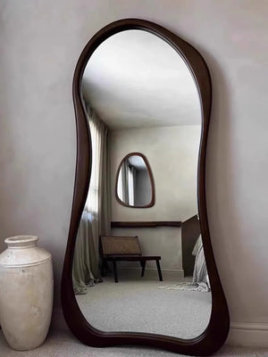 VILZSTUDIOS online celebrity Clothing store Cream Style Dressing Mirror High Definition Hall Bedroom Against The wall Floor-Standing Mirror