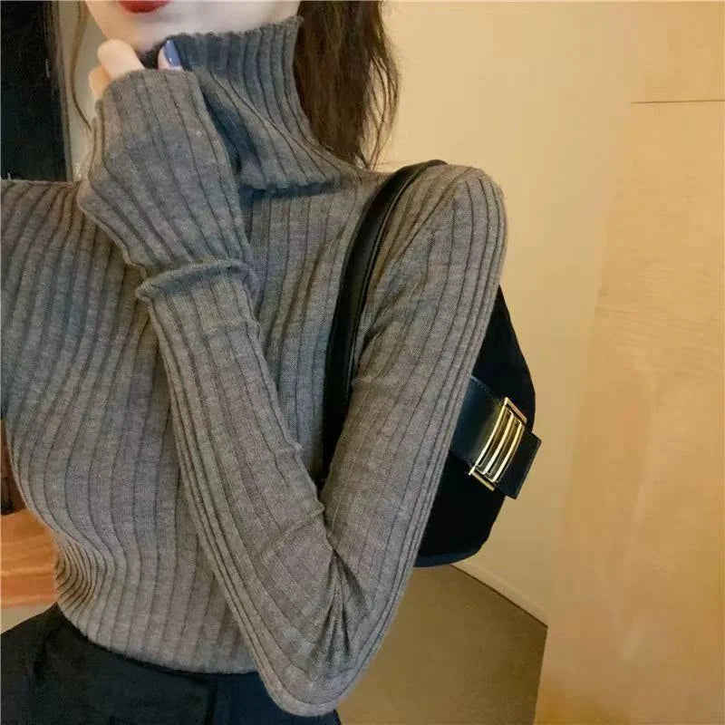 VILZSTUDIOS Warm Slim Fit Turtleneck Sweater