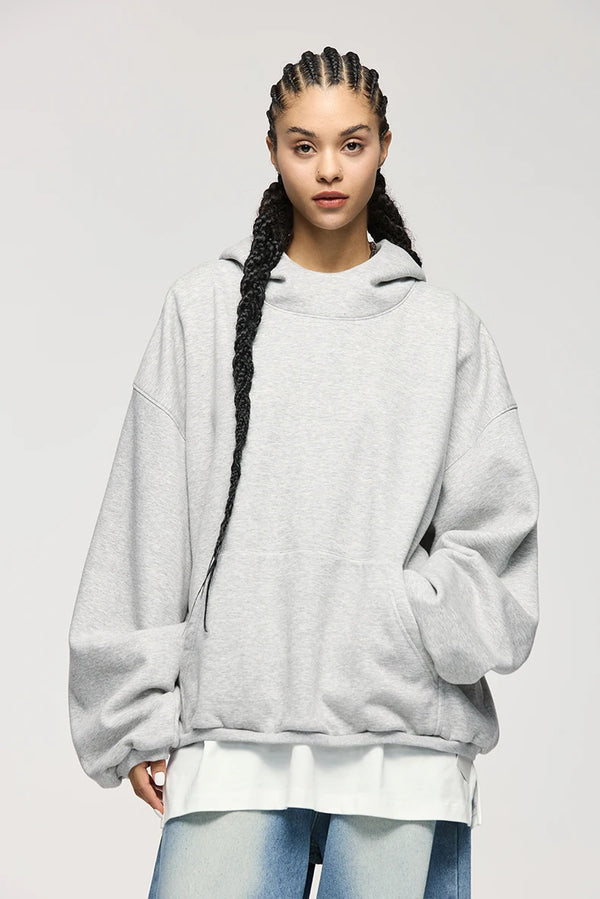 Thick Warm High Neck Fleece Hoodie