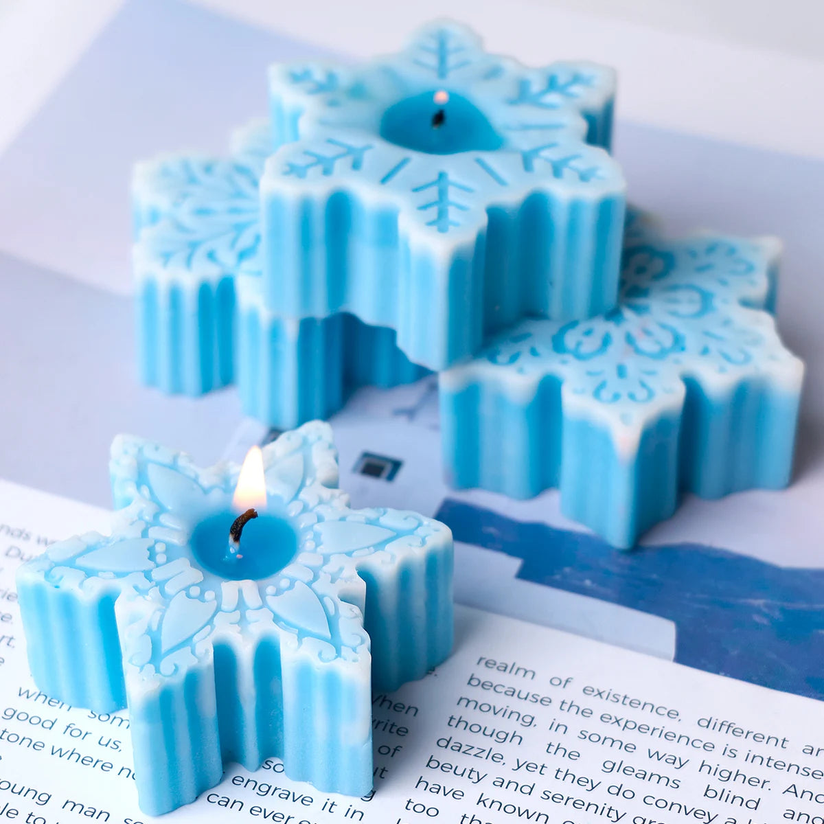 VILZSTUDIOS Silicone Snowflake Christmas Ornament Craft Mold