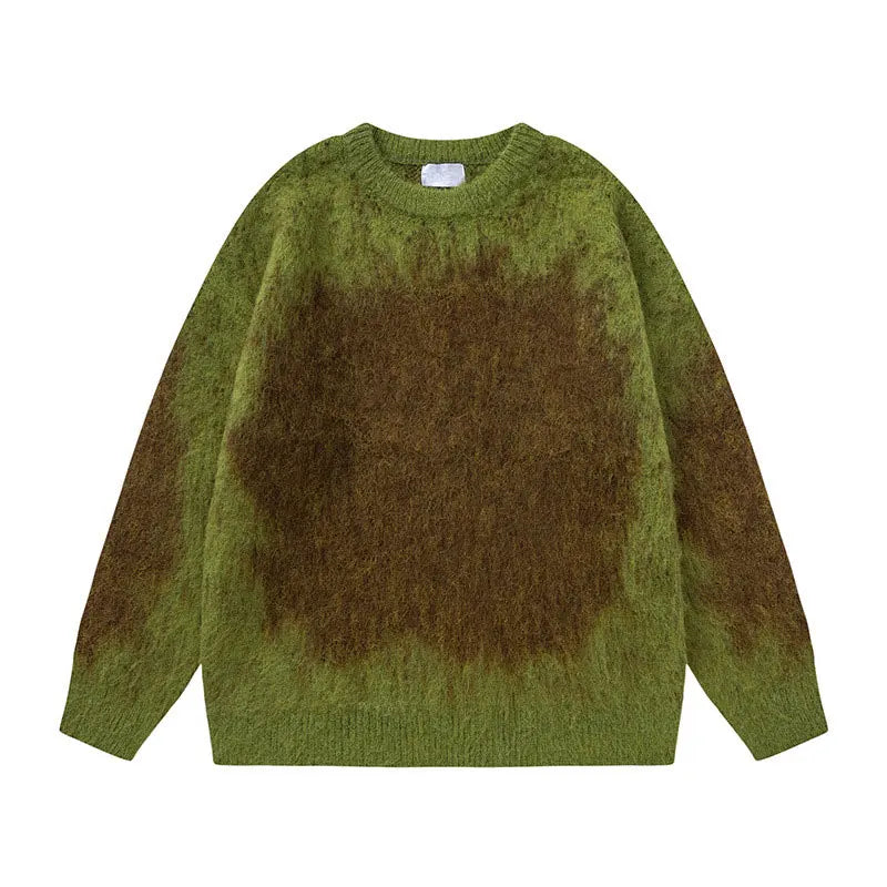 VILZSTUDIOS Oversized Gradient Ombre Fuzzy Sweater