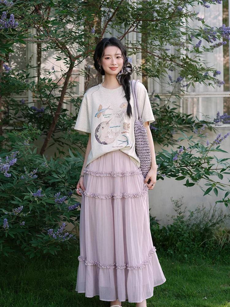 VILZSTUDIOS Stylish Loose Fit Cotton T-Shirt