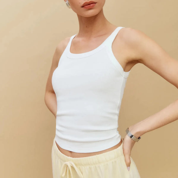 Basic Slim Fit Sleeveless Tank Top