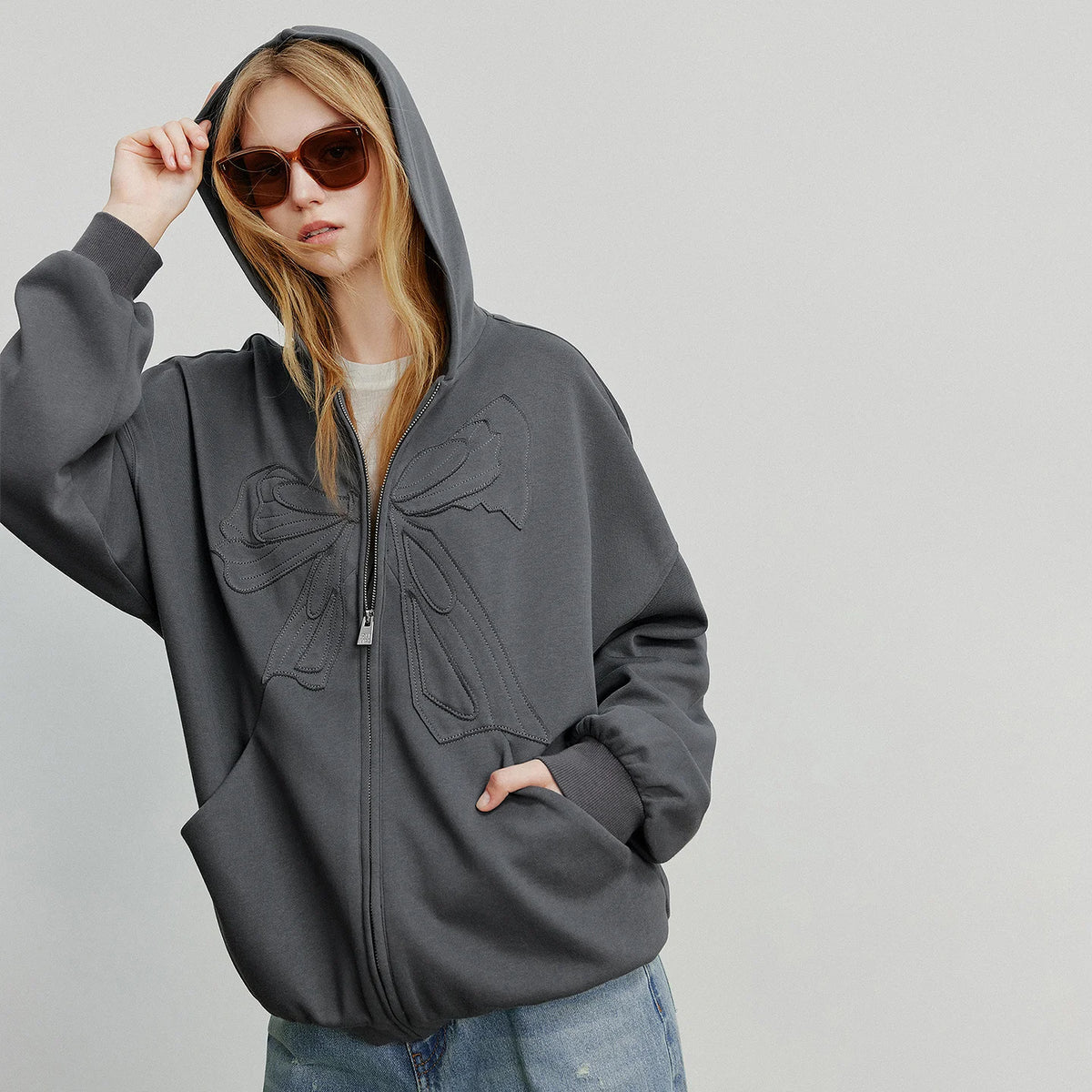 VILZSTUDIOS Cozy Bowknot Hoodie