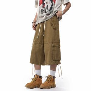 VILZSTUDIOS Loose Wide Leg Cargo Jorts