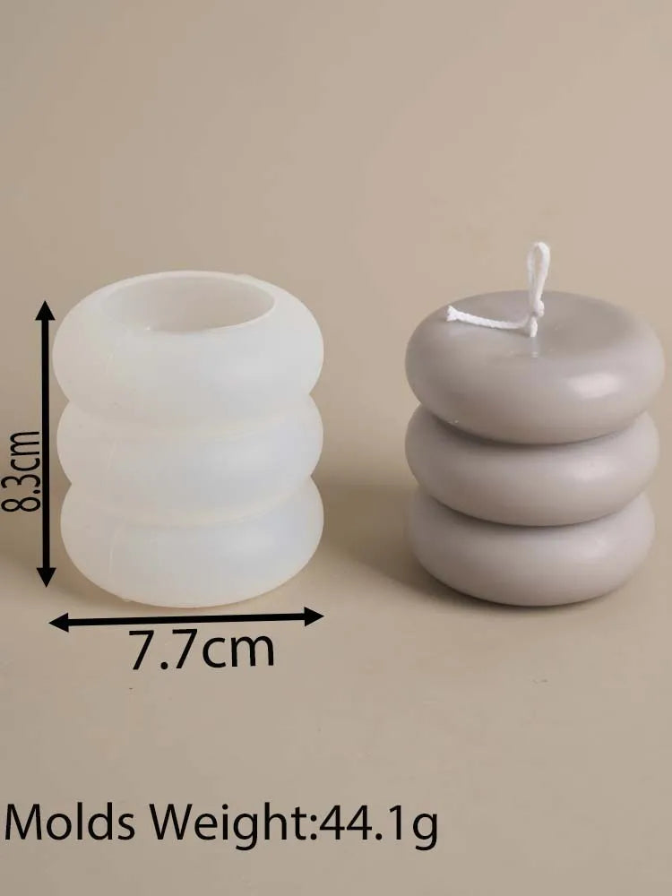 VILZSTUDIOS Silicone Donut Candle Mold for DIY