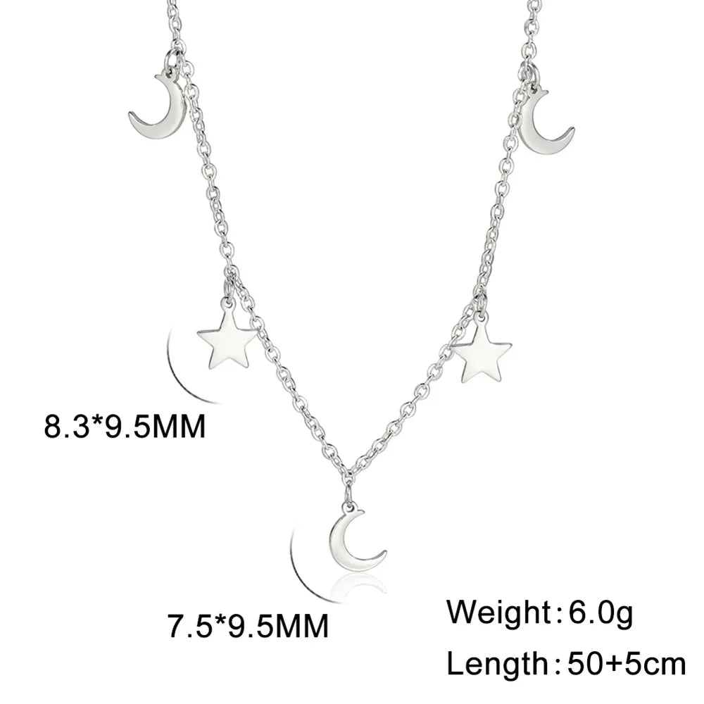 VILZSTUDIOS Moon & Star Pendant Necklace