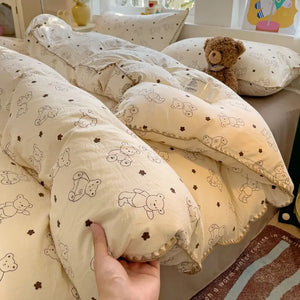VILZSTUDIOS Soft Mushroom Duvet Cover Bedding Set