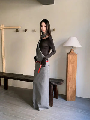 VILZSTUDIOS Designer Long Sleeve Maxi Dress