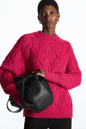 VILZSTUDIOS Jacquard Texture Woolen Sweater