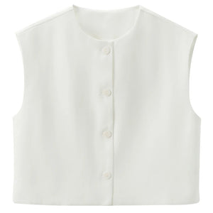 VILZSTUDIOS Chic Sleeveless Cropped Vest