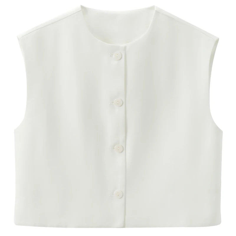 VILZSTUDIOS Chic Sleeveless Cropped Vest