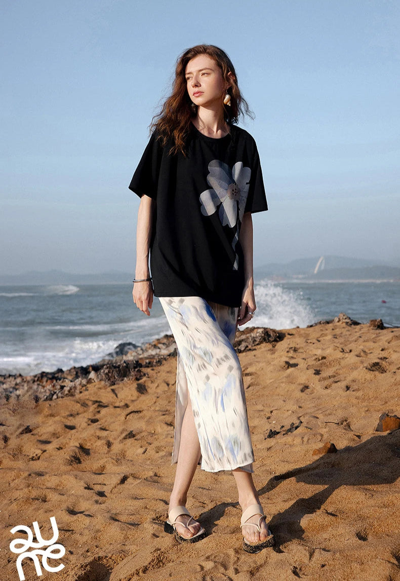 VILZSTUDIOS Stylish Short Sleeve Spring Women T-Shirt