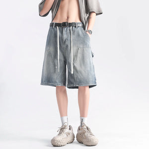 VILZSTUDIOS Youth Hip Hop Oversized Cargo Shorts