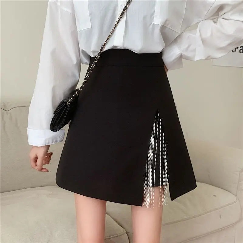 VILZSTUDIOS High Waisted A Line Mini Skirt