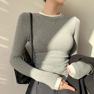 VILZSTUDIOS Classic Long Sleeve Slim Fit Top
