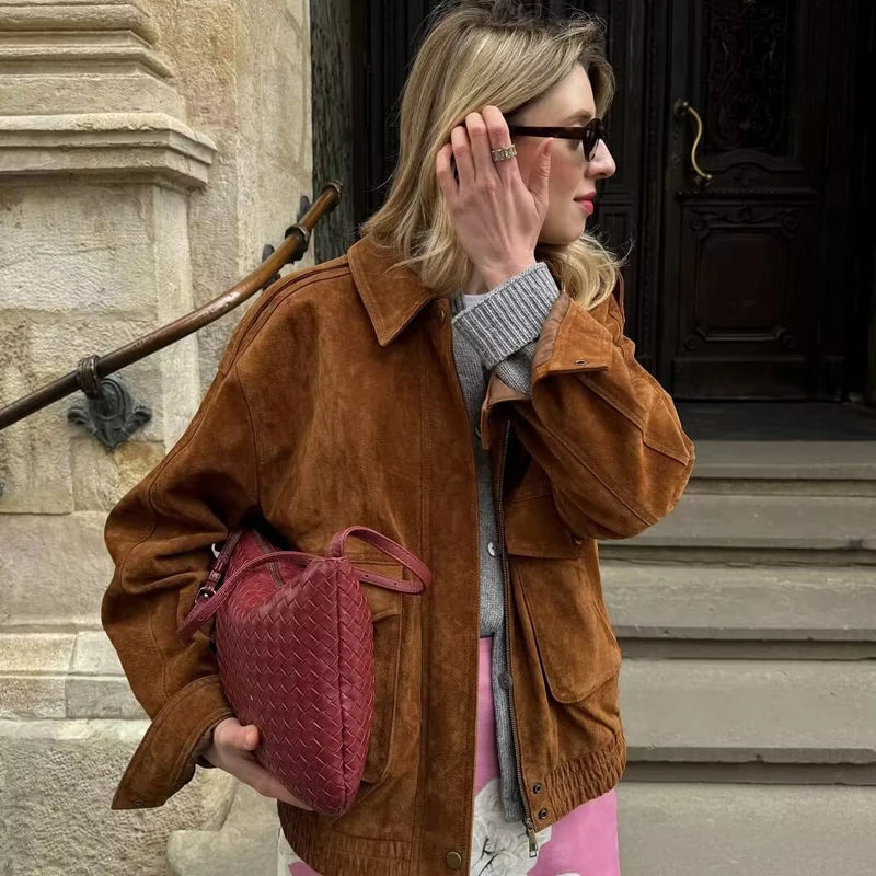 VILZSTUDIOS Casual Suede Jacket