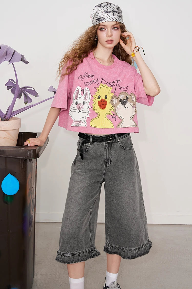 VILZSTUDIOS Vibrant Cartoon Print T-Shirt