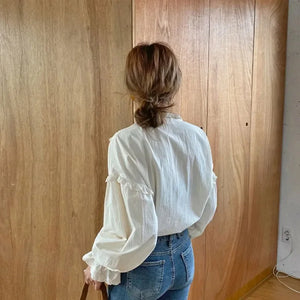 VILZSTUDIOS Stylish Lace-Up Button Down Shirt