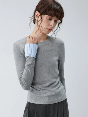VILZSTUDIOS Stylish Flare Sleeve Buttoned Shoulder Top