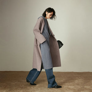 VILZSTUDIOS Cozy Hooded Midi Dress