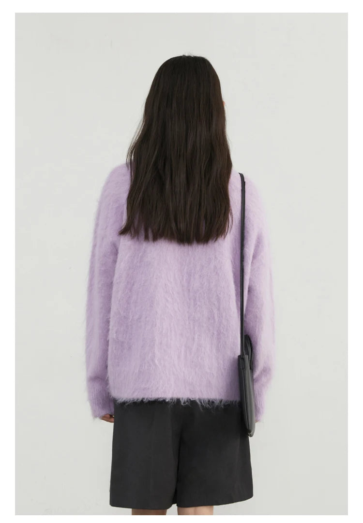 VILZSTUDIOS Cozy Loose V-Neck Sweater