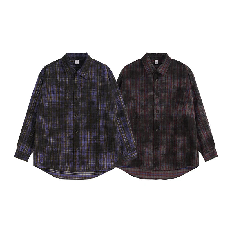 VILZSTUDIOS Plaid Checkered High Street Shirt