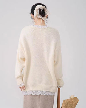 VILZSTUDIOS Sweet Lolita Lace Knit Sweater
