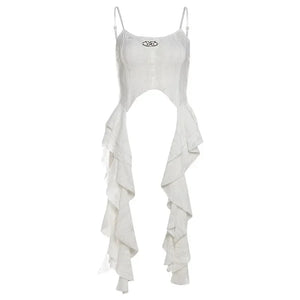 VILZSTUDIOS Ruched Satin Corset Crop Top