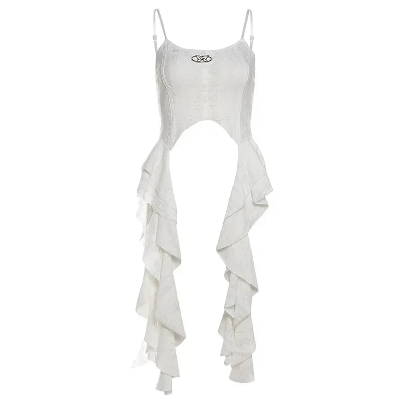 VILZSTUDIOS Ruched Satin Corset Crop Top