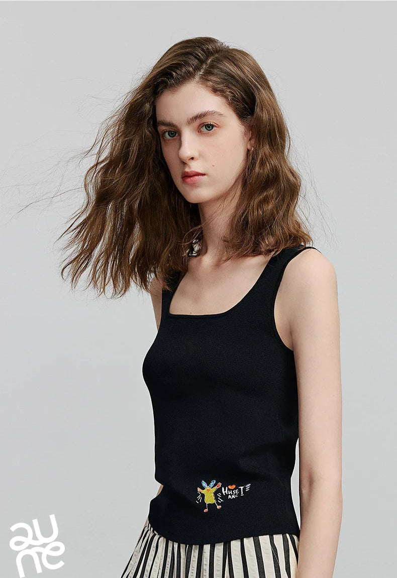 VILZSTUDIOS Stylish Knitted Tank for Summer