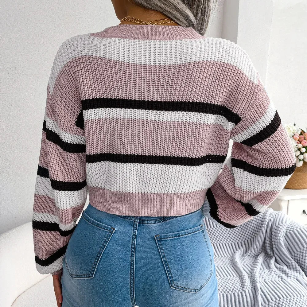 VILZSTUDIOS Striped Cozy Sweater