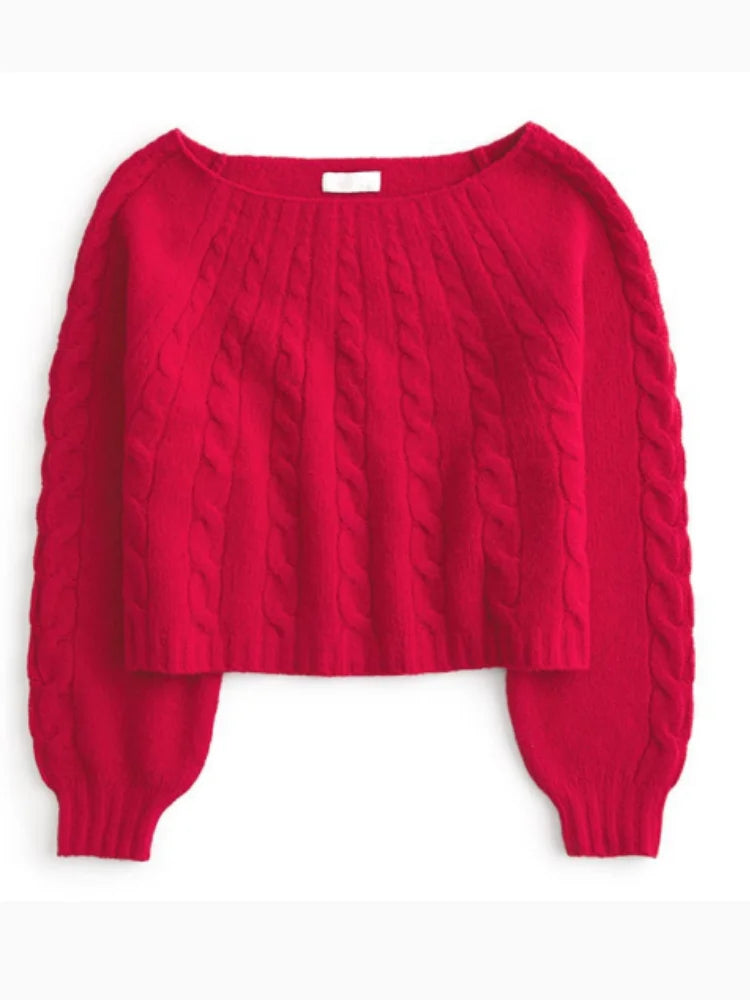 VILZSTUDIOS Chic Loose Knitted Sweater