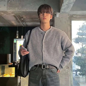 VILZSTUDIOS Knit Korean Style Loose Cardigan