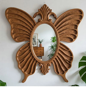 VILZSTUDIOS Irregular Big Decorative Mirrors Retro Luxury Bedroom Wall Make Up Mirror Vanity Aesthetic Girls Espelho Room Decoration