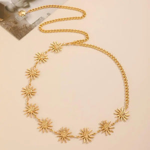 VILZSTUDIOS Retro Metal Sun People Waist Chain