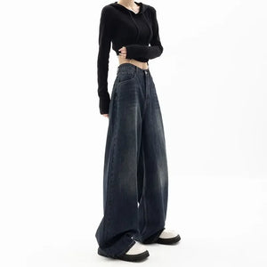 VILZSTUDIOS Retro Loose High Waist Wide Jeans