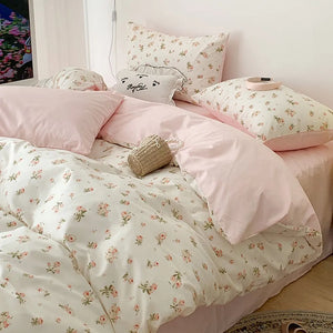 VILZSTUDIOS Soft Floral Duvet Bedding Set
