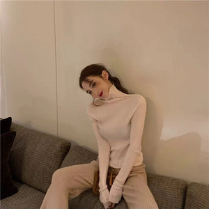 VILZSTUDIOS Warm Slim Fit Turtleneck Sweater