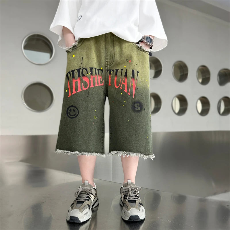 VILZSTUDIOS New Summer Style Boys Gradient Pants