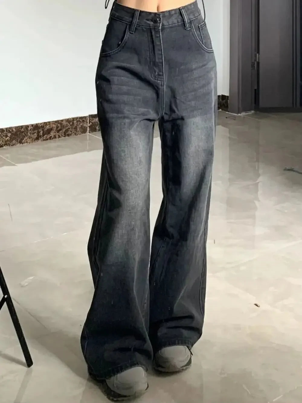 VILZSTUDIOS Flattering High Waist Loose Fit Jeans