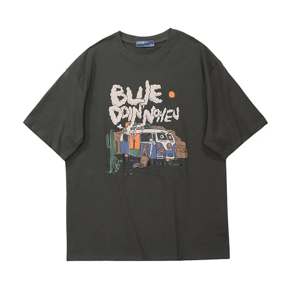 Vintage Retro Cartoon Desert Van T-Shirt